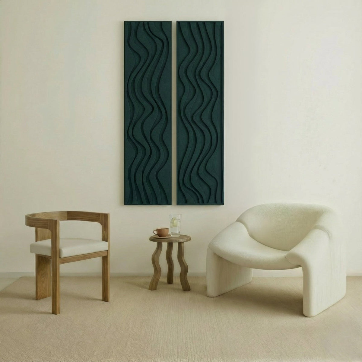 Flow Thin | color: Green; frame style: Set of 2