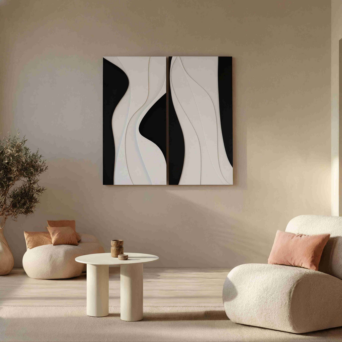 Embrace x Elizabeth | color: Black & White; Frame style: Set of 2