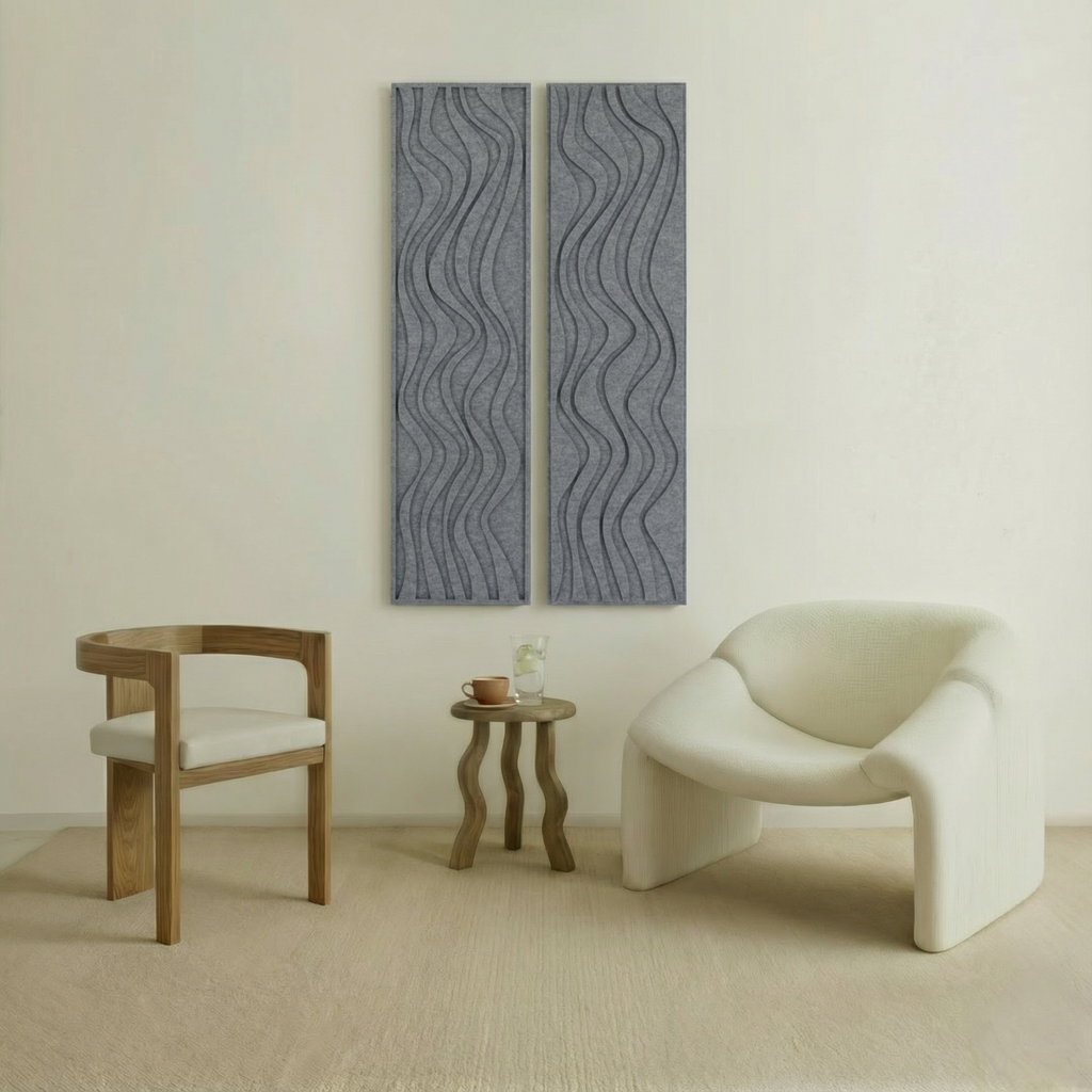 Flow Thin | color: Stone Grey; frame style: Set of 2