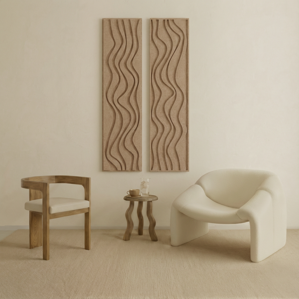 Flow Thin | color: Sahara Beige; frame style: Set of 2