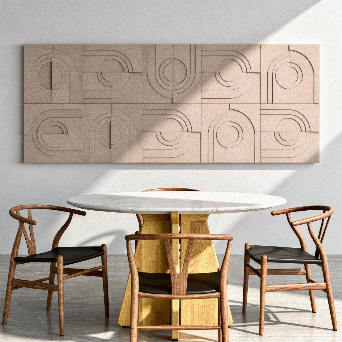 Solis Tile | color: Sahara Beige; Frame Style: Set of 10
