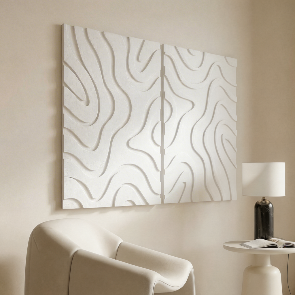 Maris | color: Ivory White; Frame style: Set of 2