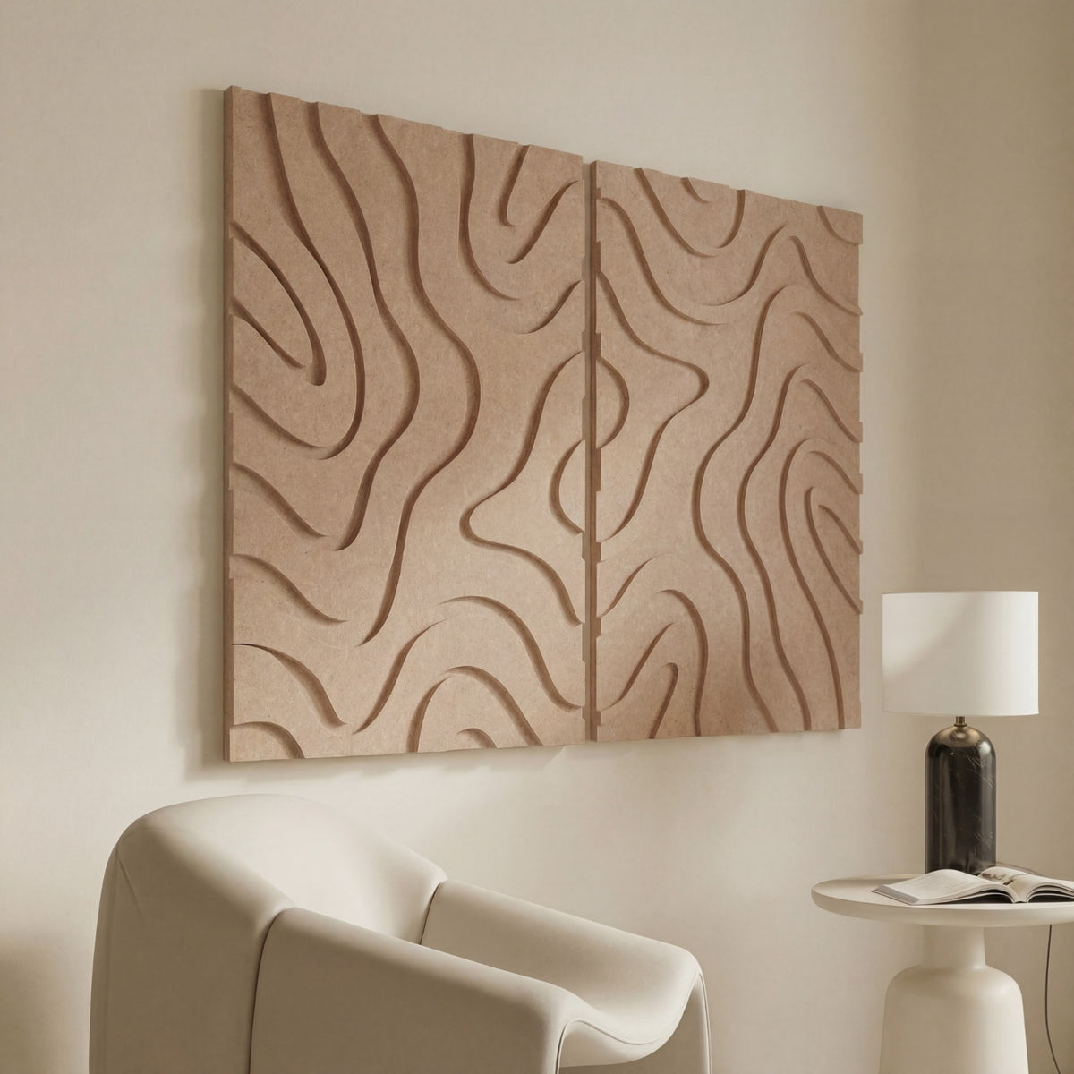 Maris | color: Sahara Beige; Frame style: Set of 2