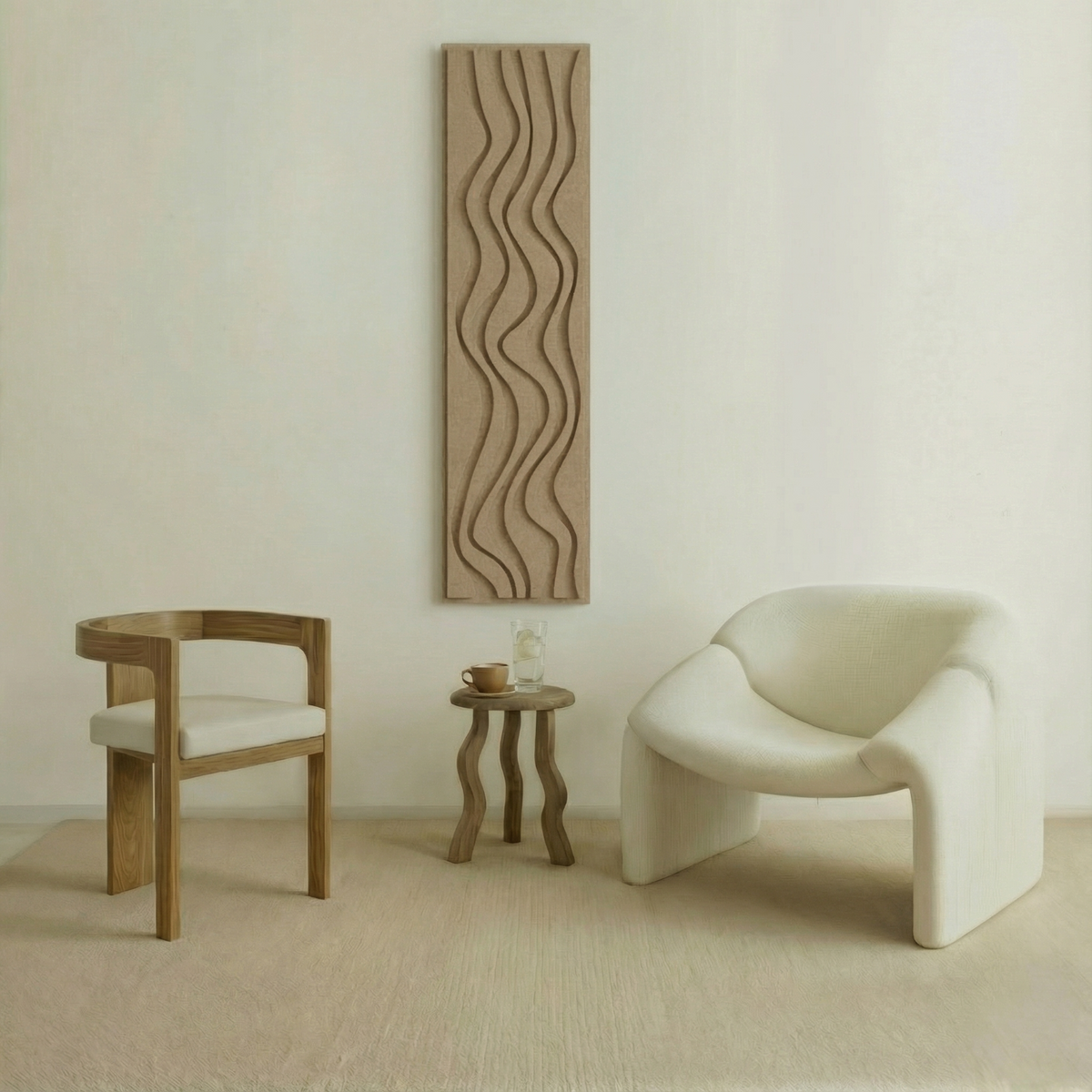 Flow Thin | color: Sahara Beige; frame style: Single / Left