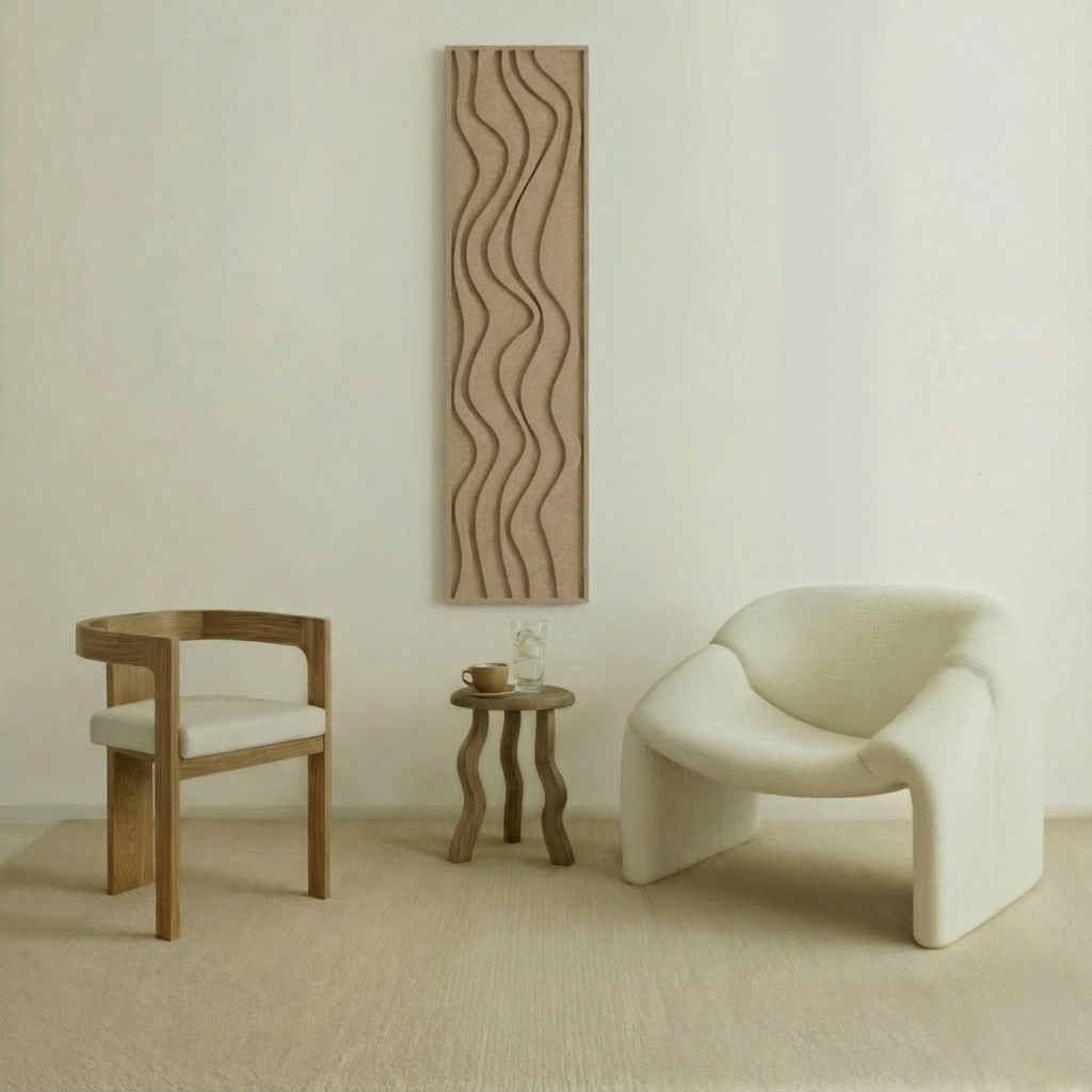 Flow Thin | color: Sahara Beige; frame style: Single / Right