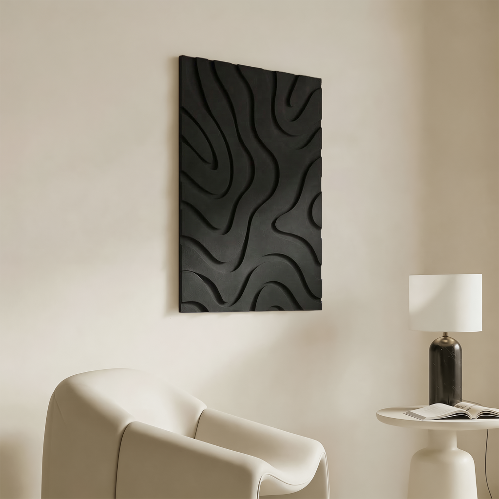 Maris | color: Midnight Black; Frame style: Single / Left