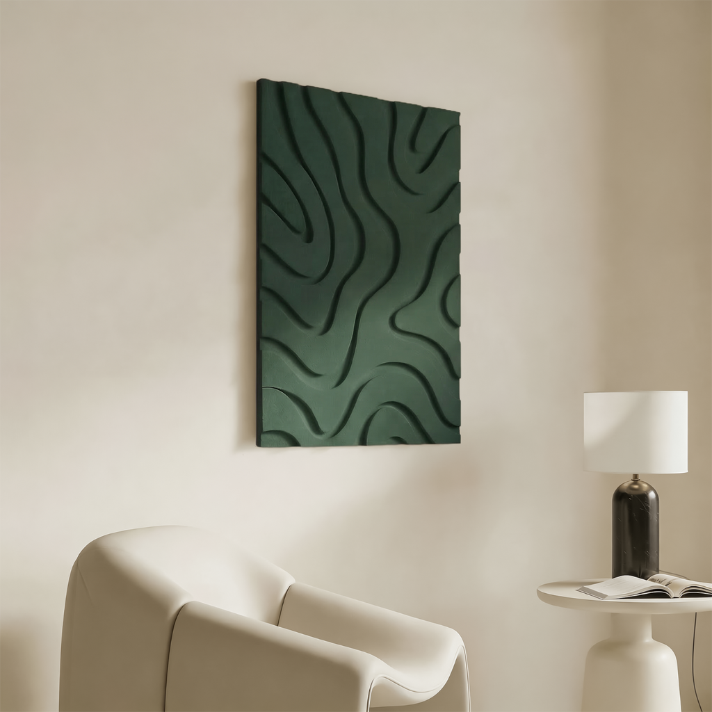 Maris | color: Forest Green; Frame style: Single / Left