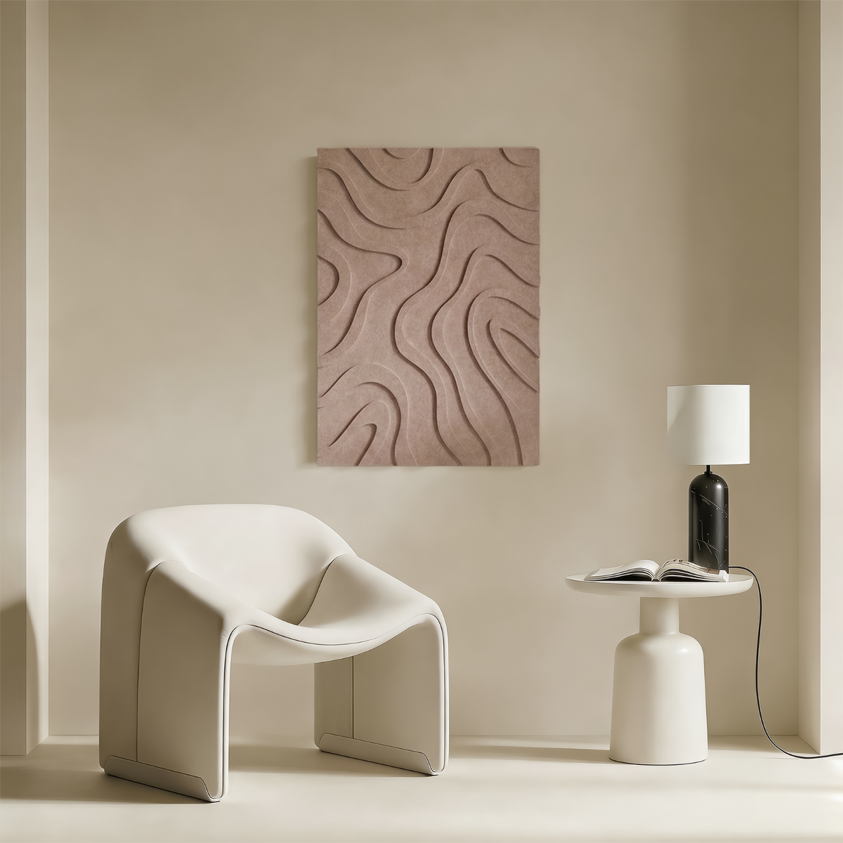 Maris | color: Sahara Beige; Frame style: Single / Right