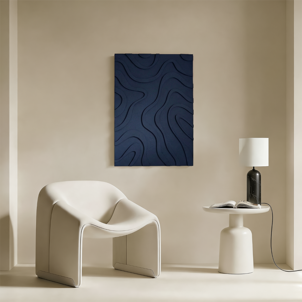 Maris | color: Ocean Blue; Frame style: Single / Right