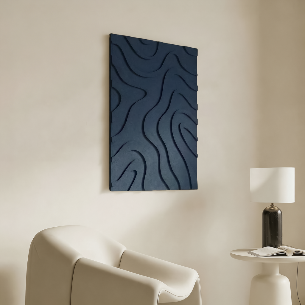Maris | color: Ocean Blue; Frame style: Single / Right