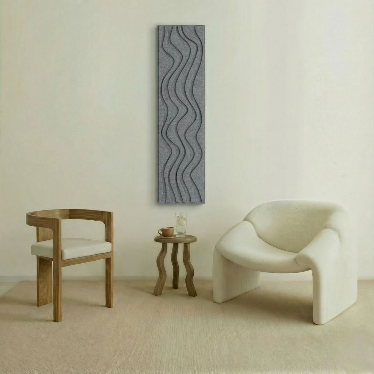 Flow Thin | color: Stone Grey; frame style: Single / Right