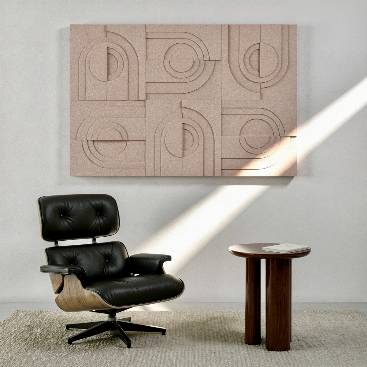 Solis Tile | color: Sahara Beige; Frame Style: Set of 6