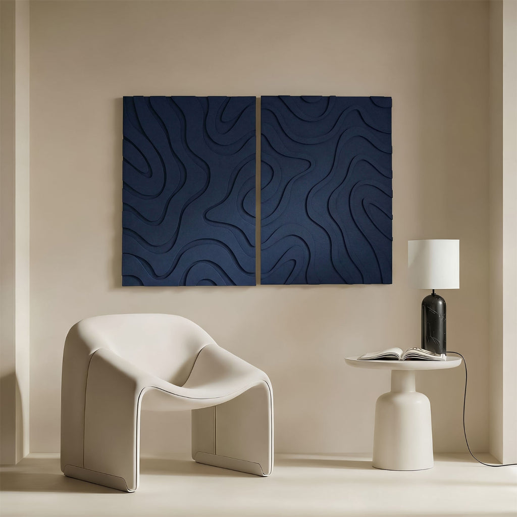 Maris | color: Ocean Blue; Frame style: Set of 2