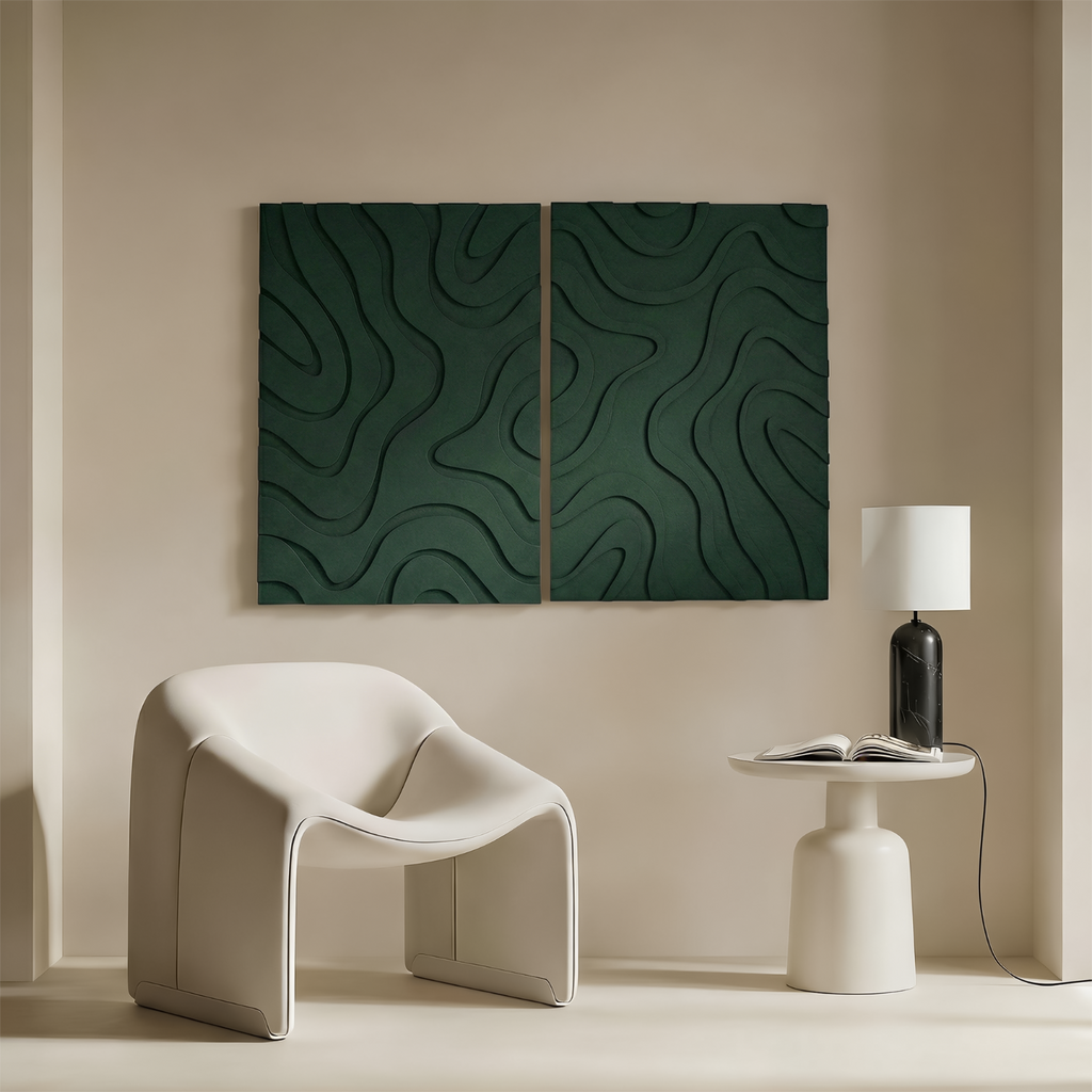 Maris | color: Forest Green; Frame style: Single / Set of 2