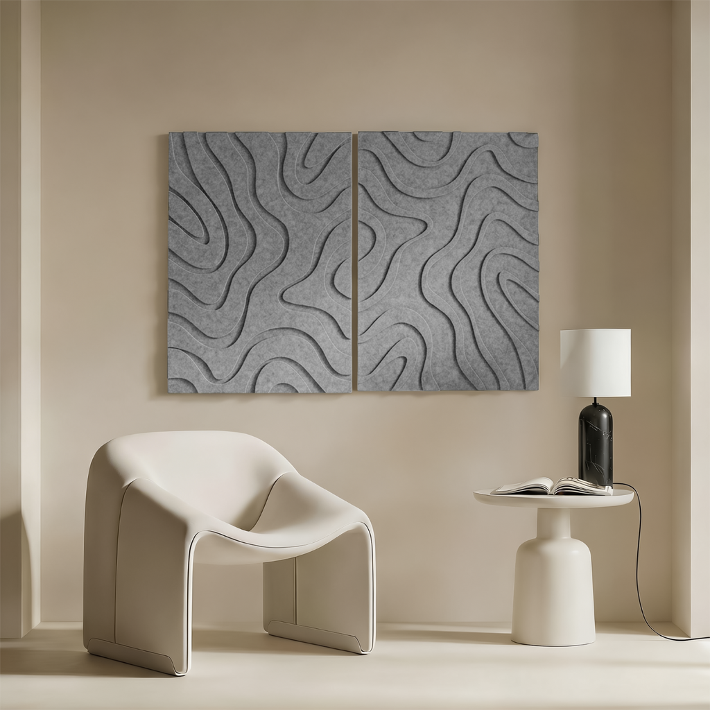 Maris | color: Stone Grey; Frame style: Single / Set of 2