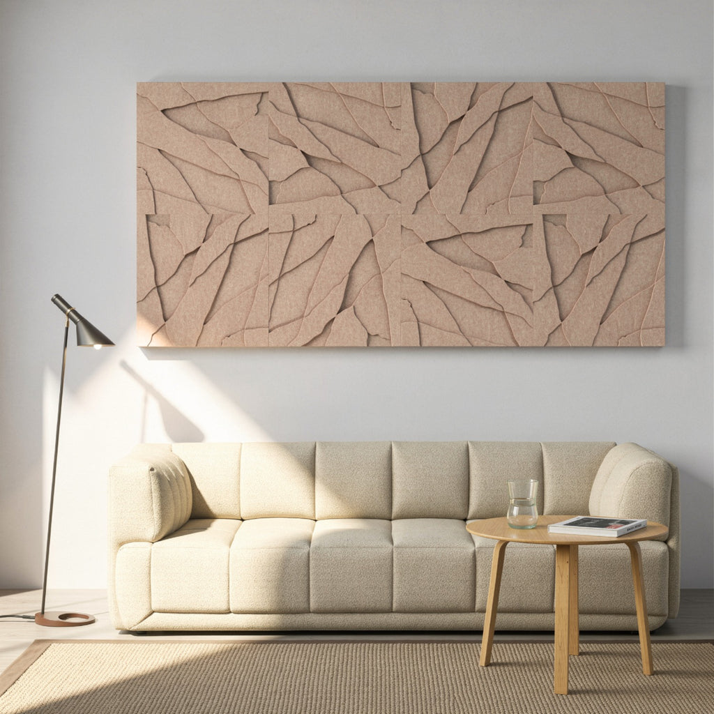 Rock Tile | color: Sahara Beige; Frame Style: set of 8