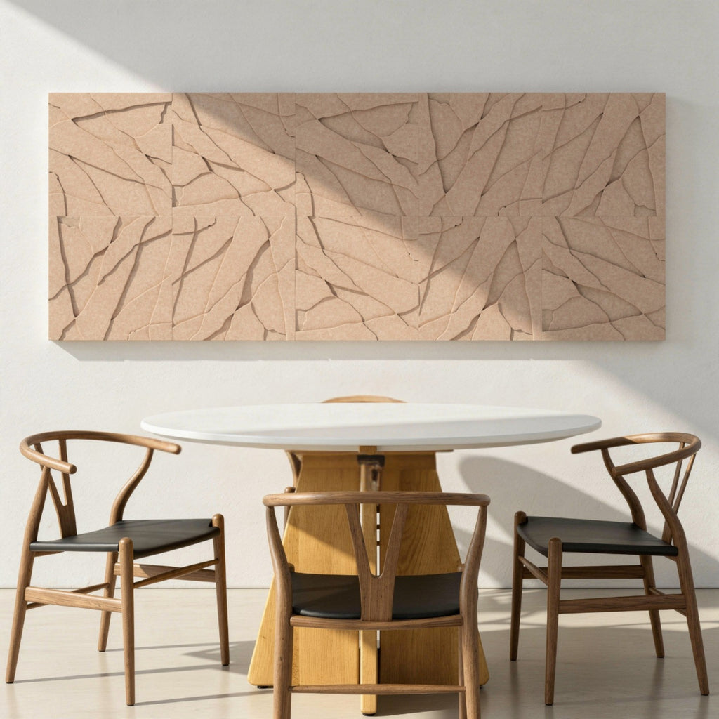 Rock Tile | color: Sahara Beige; Frame Style: set of 10